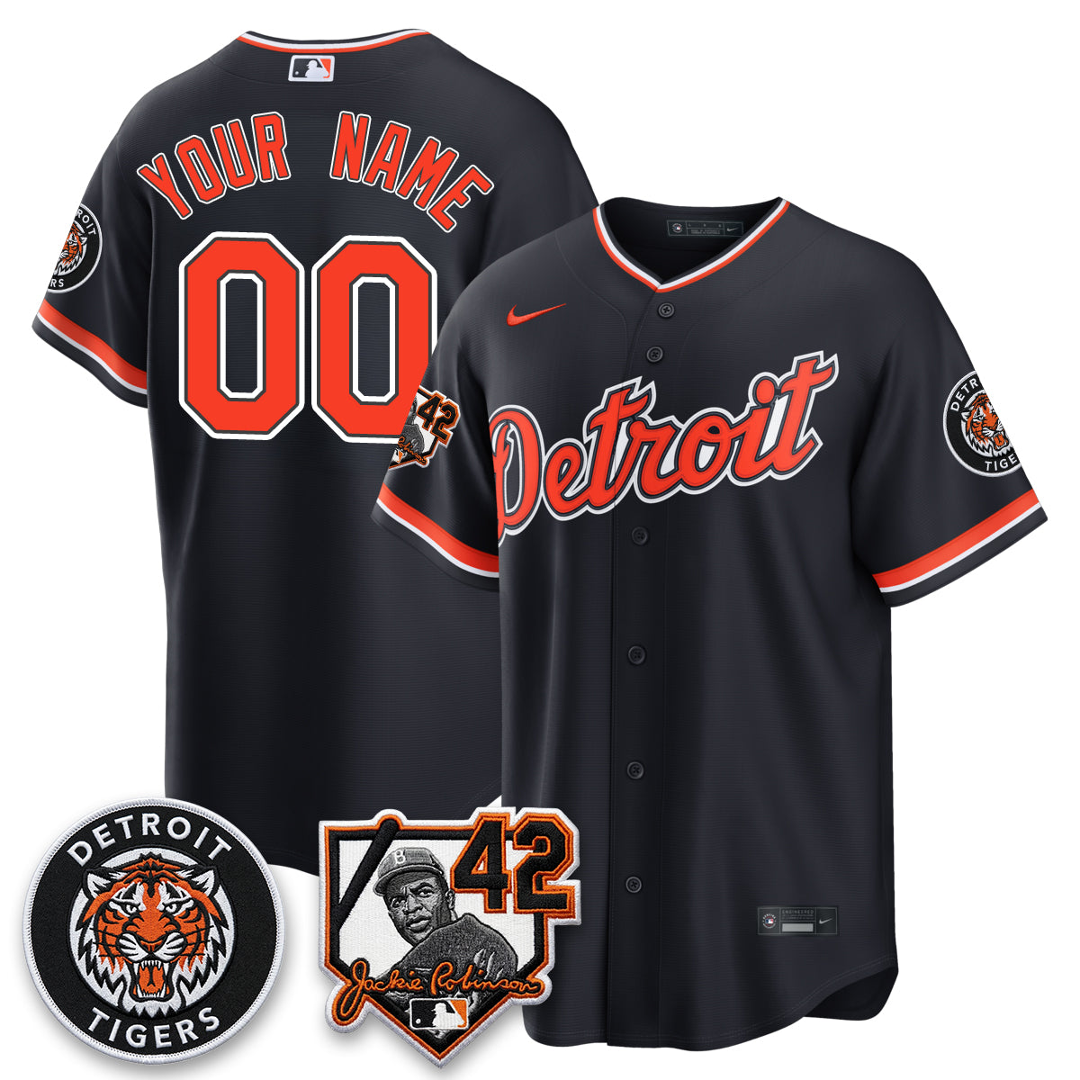 DET 2026 Jackie Robinson Day Vapor Limited Custom Jersey - All Stitched