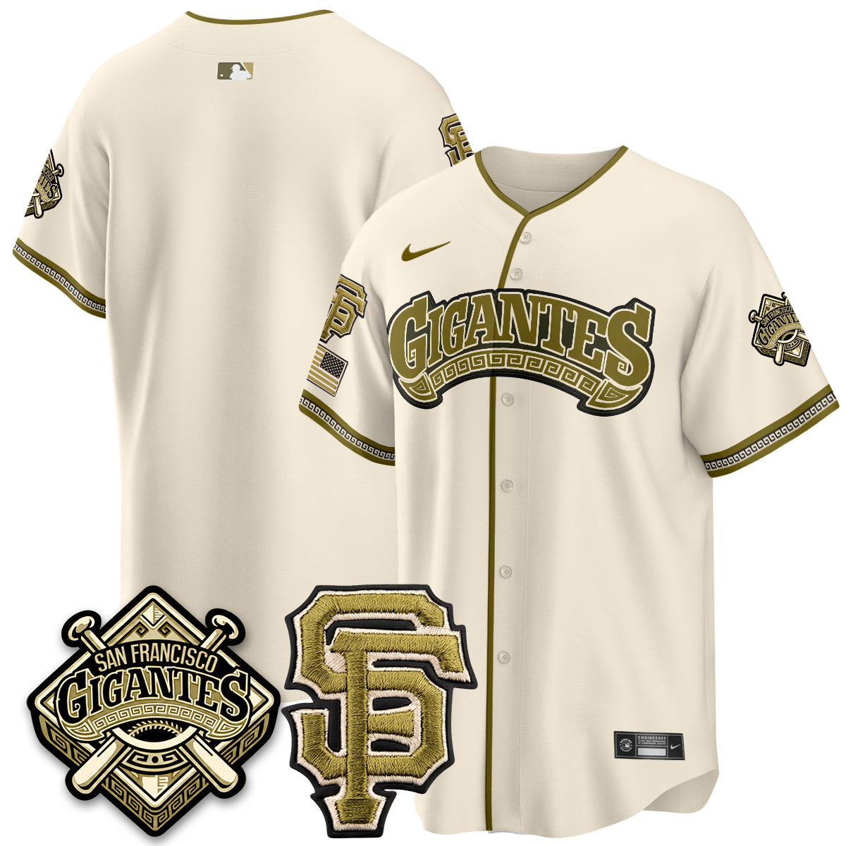 SF New Era Olive 2026 Armed Forces Day Jersey - All Stitched
