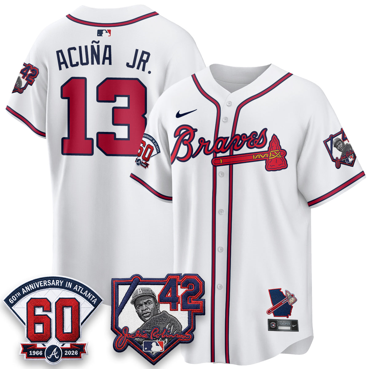 ATL 2026 Jackie Robinson Day Vapor Limited Red Jersey - All Stitched