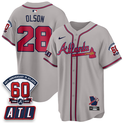 ATL 2026 60th Anniversary Vapor Limited Red Jersey - All Stitched
