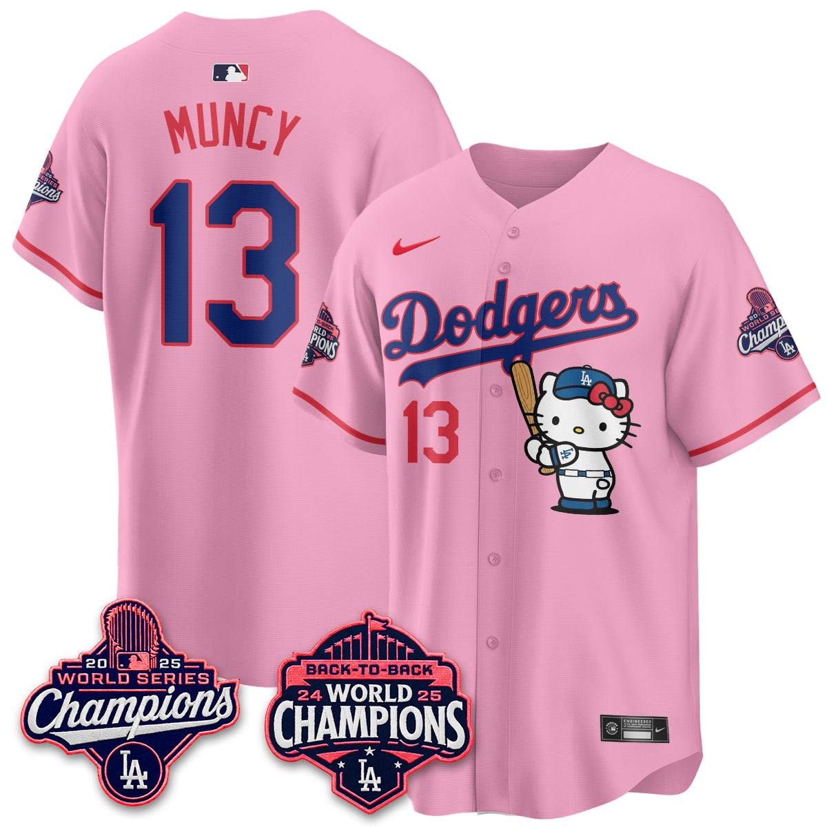 LAD x Hello Kitty Night 2026 Vapor Pink Jersey - All Stitched