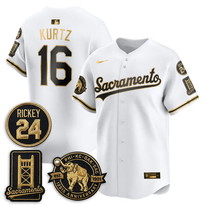 OAK 2026 Alternate Sacramento 125 Years Limited Vapor Gold Edition Jersey - All Stitched