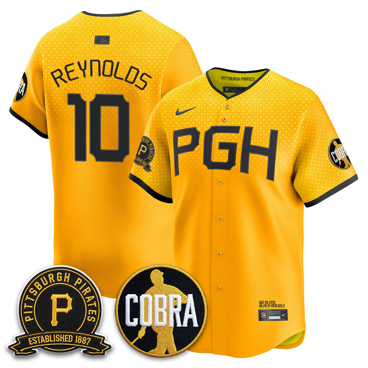 PIT Vapor Limited Jersey - Cobra & Est 1887 Patch - All Stitched