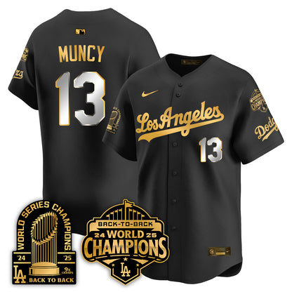 LAD "Gold Collection" Limited Navy Alternate Jersey - 9x & B2B Champs - All Stitched