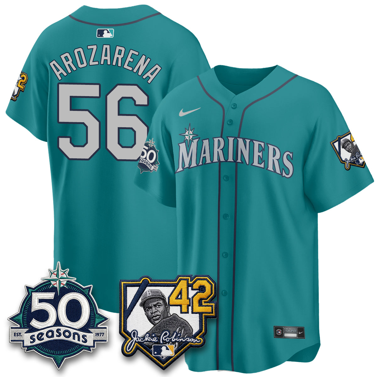 SEA 2026 Jackie Robinson New Era Vapor Limited Jersey - All Stitched