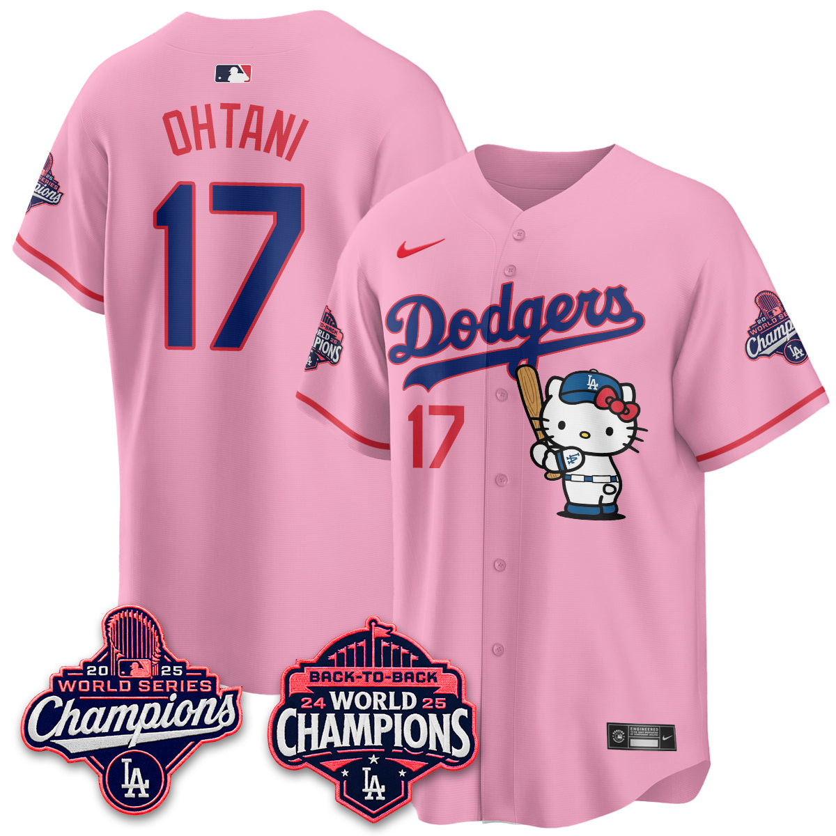 LAD x Hello Kitty Night 2026 Vapor Pink Jersey - All Stitched