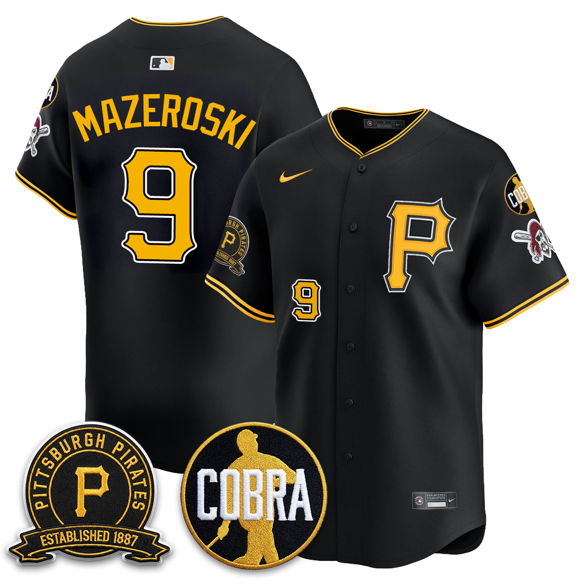 PIT Vapor Limited Jersey - Cobra & Est 1887 Patch - All Stitched
