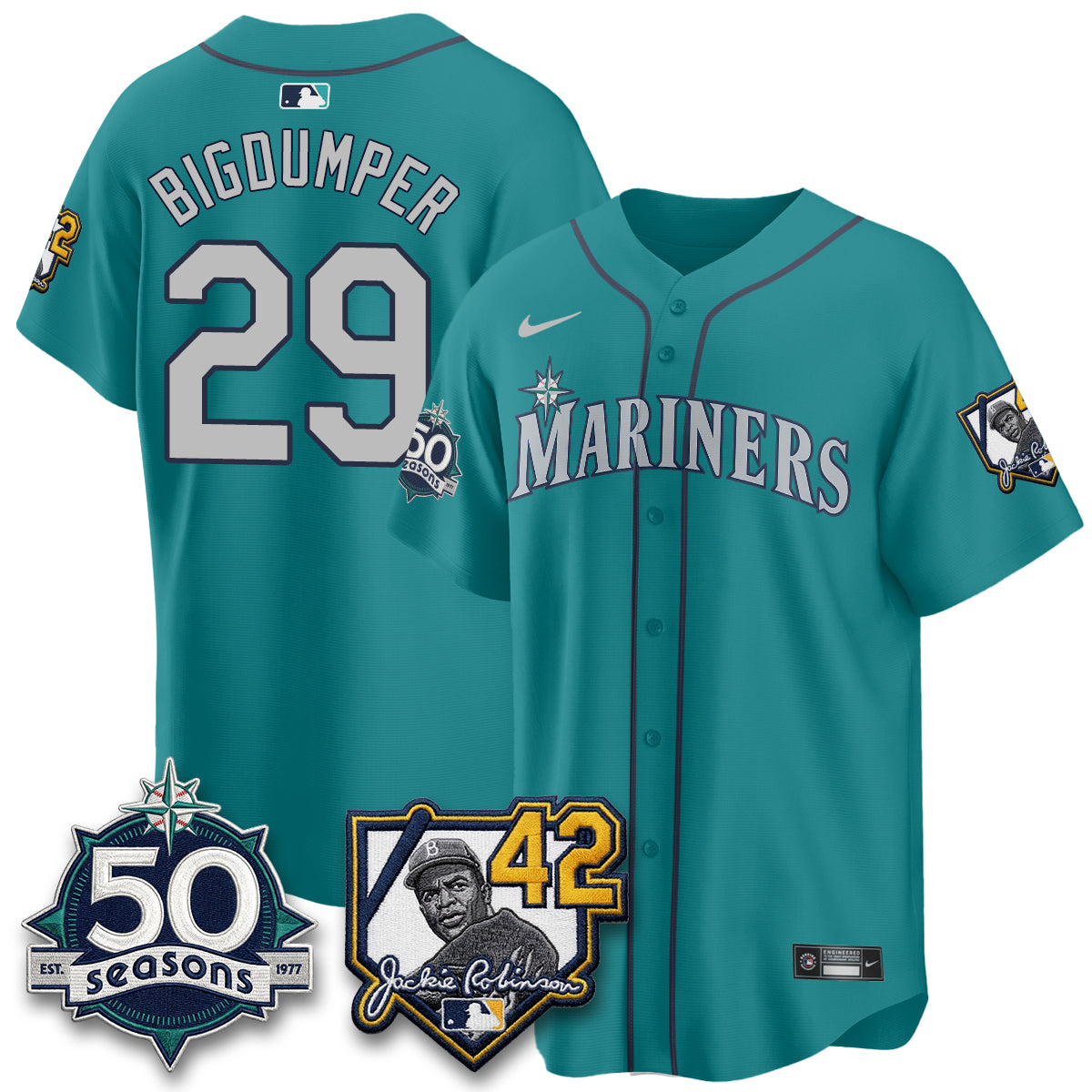 SEA 2026 Jackie Robinson New Era Vapor Limited Jersey - All Stitched