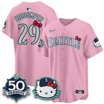 SEA x Meow KT Night Limited Pink Jersey - All Stitched