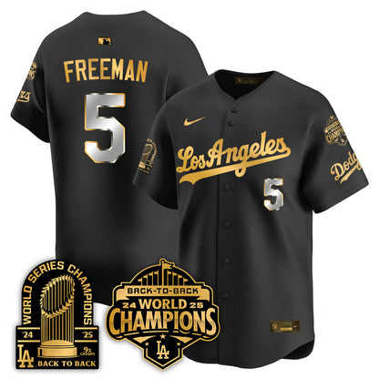 LAD "Gold Collection" Limited Navy Alternate Jersey - 9x & B2B Champs - All Stitched