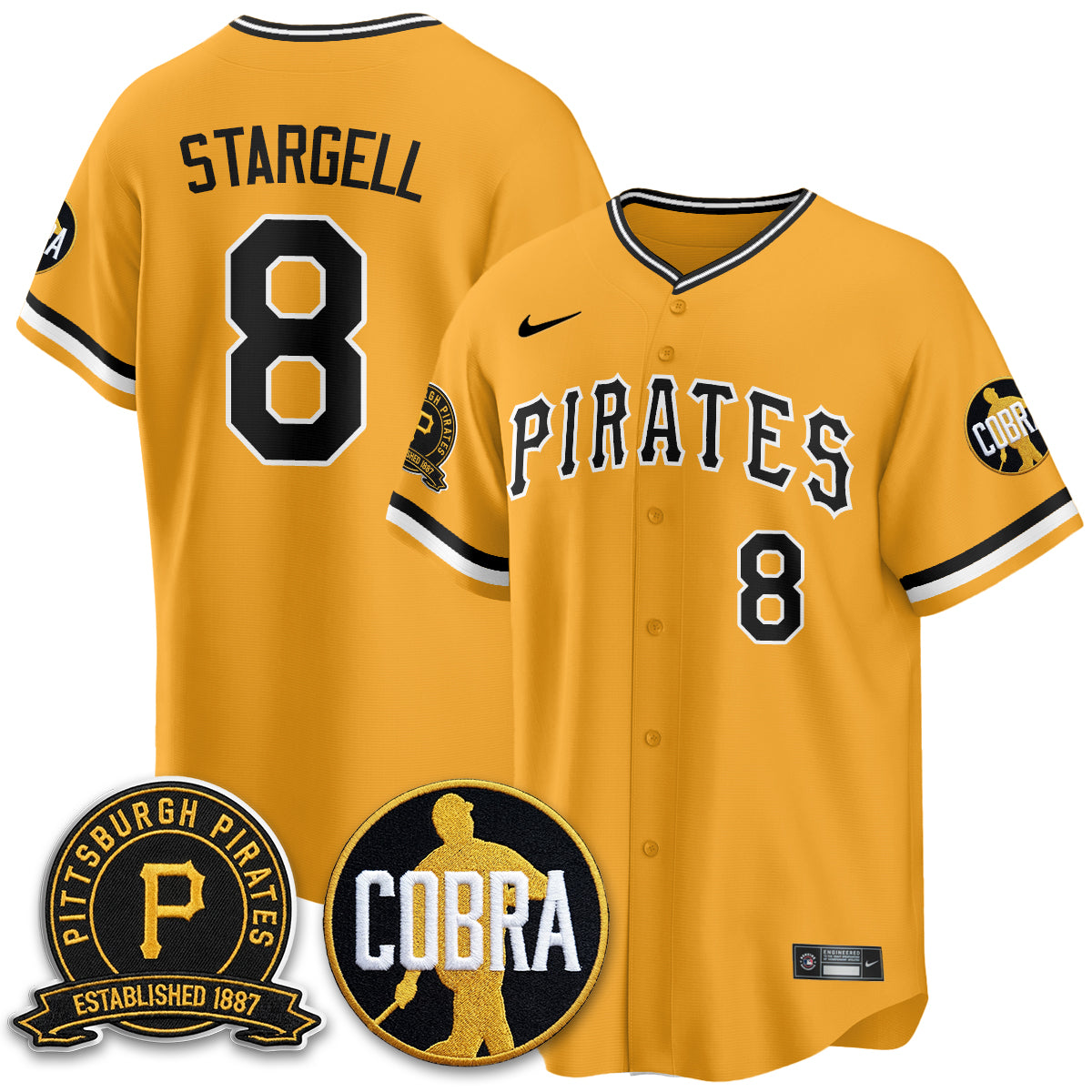 PIT Vapor Limited Jersey - Cobra & Est 1887 Patch - All Stitched