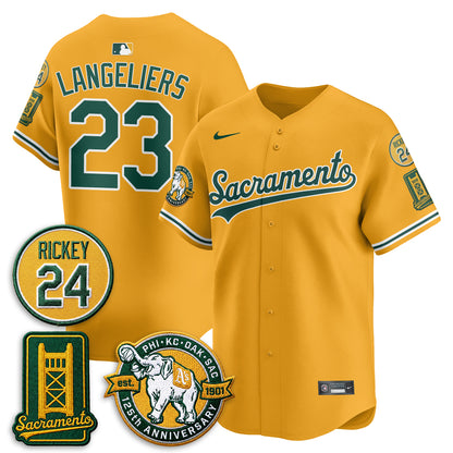 OAK 2026 Alternate Sacramento 125 Years Patch Limited Jersey - All Stitched
