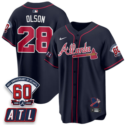 ATL 2026 60th Anniversary Vapor Limited Red Jersey - All Stitched
