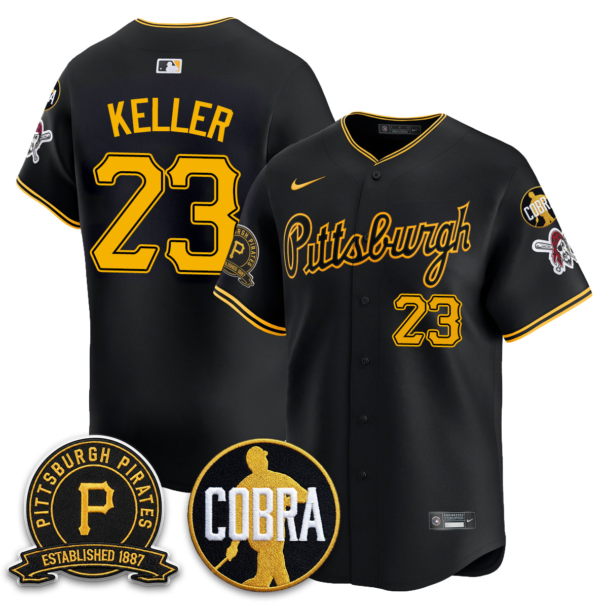 PIT Vapor Limited Jersey - Cobra & Est 1887 Patch - All Stitched