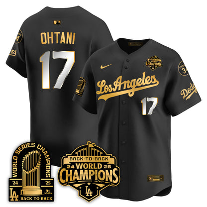 LAD Alternate Gold Vapor Limited Jersey - 9x Champs - All Stitched