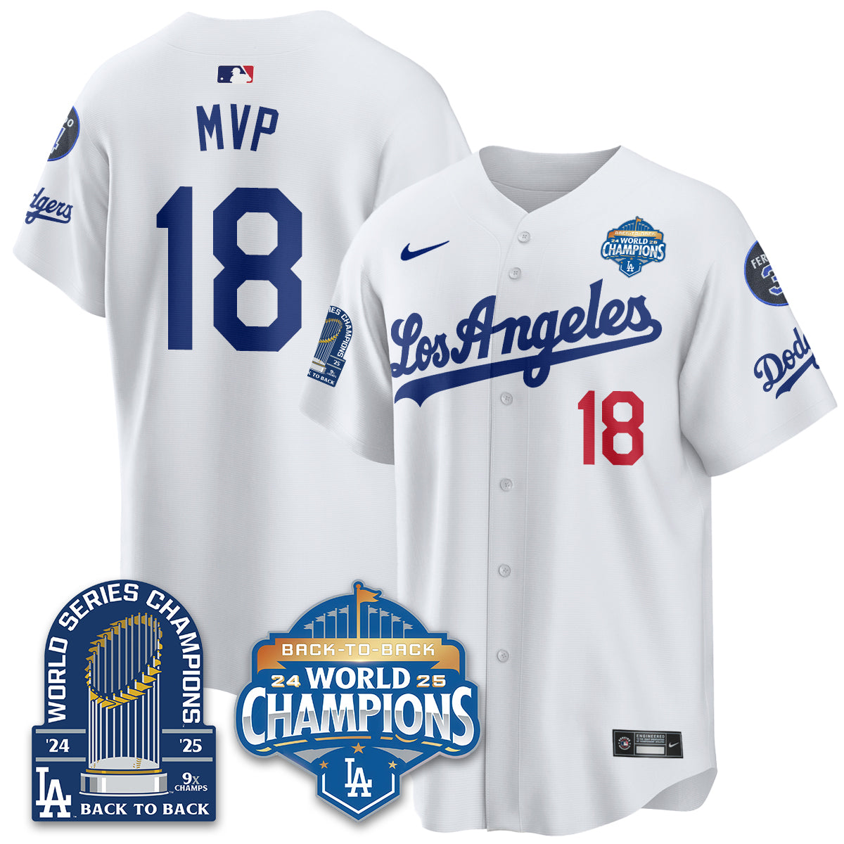LAD Alternate Gold Vapor Limited Jersey - 9x Champs - All Stitched