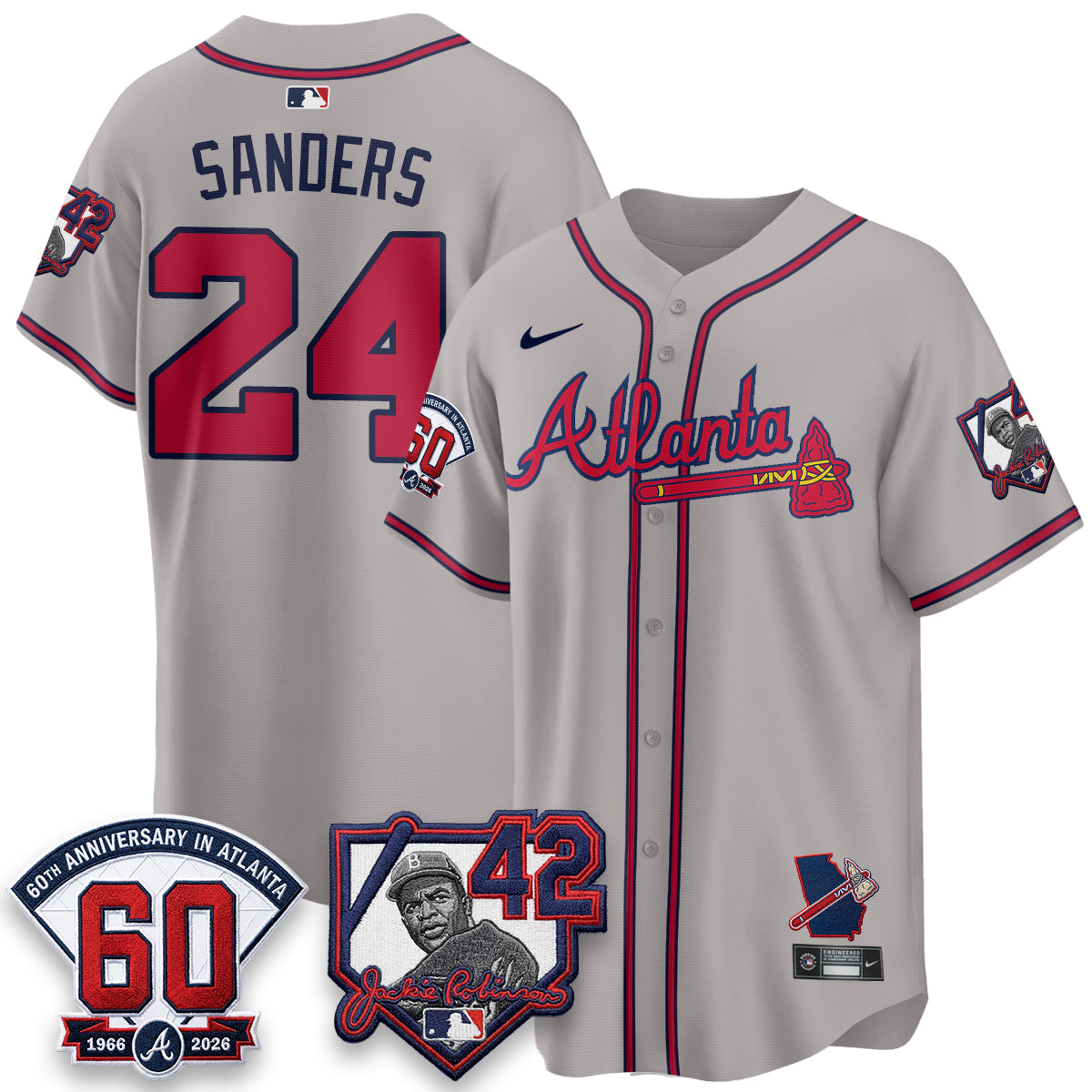ATL 2026 Jackie Robinson Day Vapor Limited Red Jersey - All Stitched