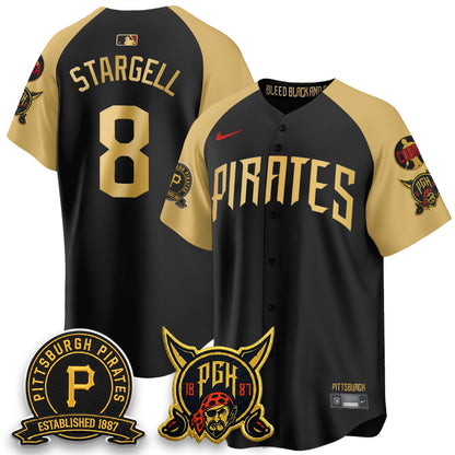 PIT 2026 City Connect Vapor Limited Jersey - Cobra & Est 1887 Patch - All Stitched