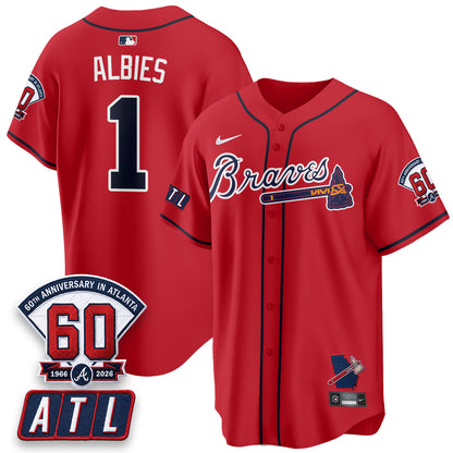 ATL 2026 60th Anniversary Vapor Limited Red Jersey - All Stitched