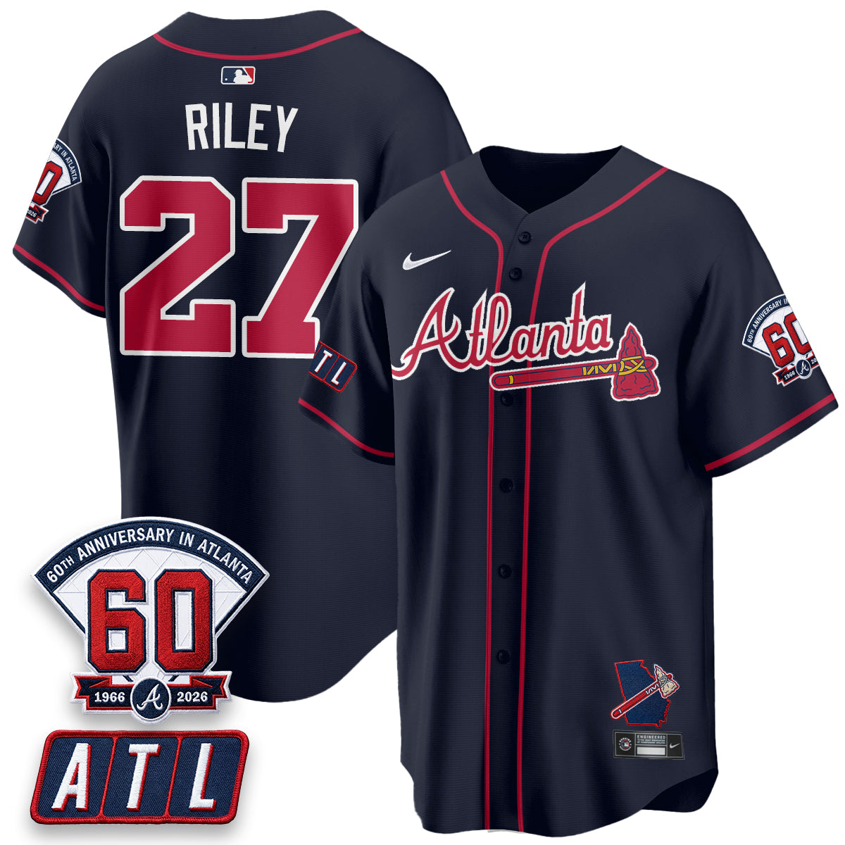 ATL 2026 60th Anniversary Vapor Limited Red Jersey - All Stitched