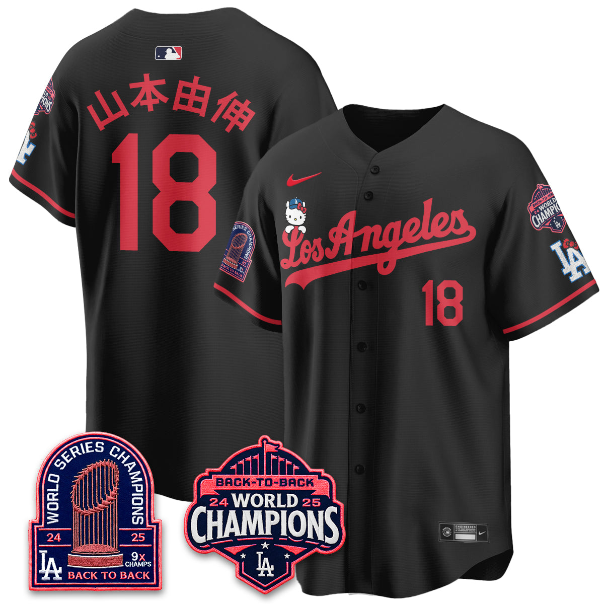 LAD x Hello Kitty Night 2026 Vapor Pink Jersey - All Stitched - V2