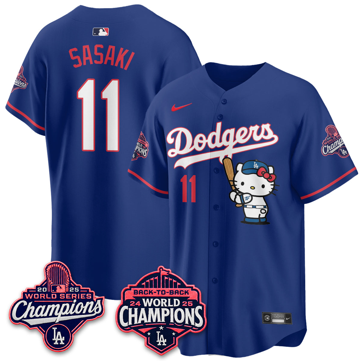 LAD x Hello Kitty Night 2026 Vapor Pink Jersey - All Stitched