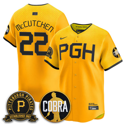 PIT Vapor Limited Jersey - Cobra & Est 1887 Patch - All Stitched
