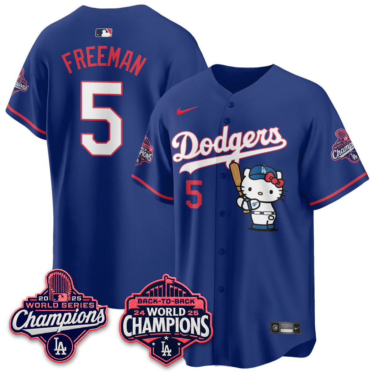 LAD x Hello Kitty Night 2026 Vapor Pink Jersey - All Stitched