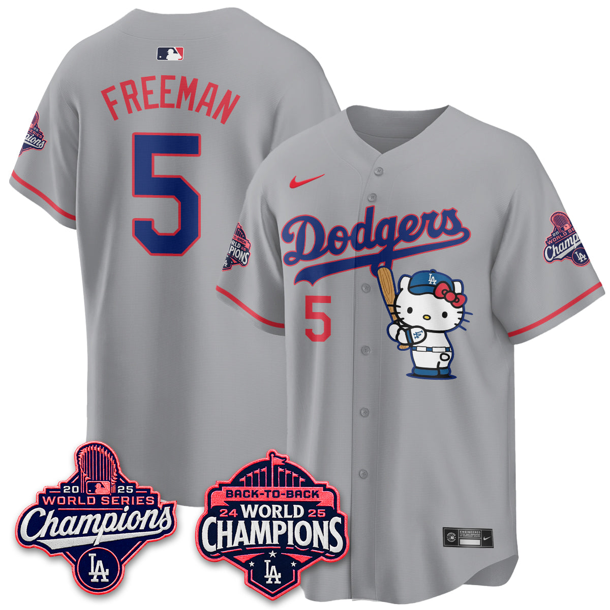 LAD x Hello Kitty Night 2026 Vapor Pink Jersey - All Stitched