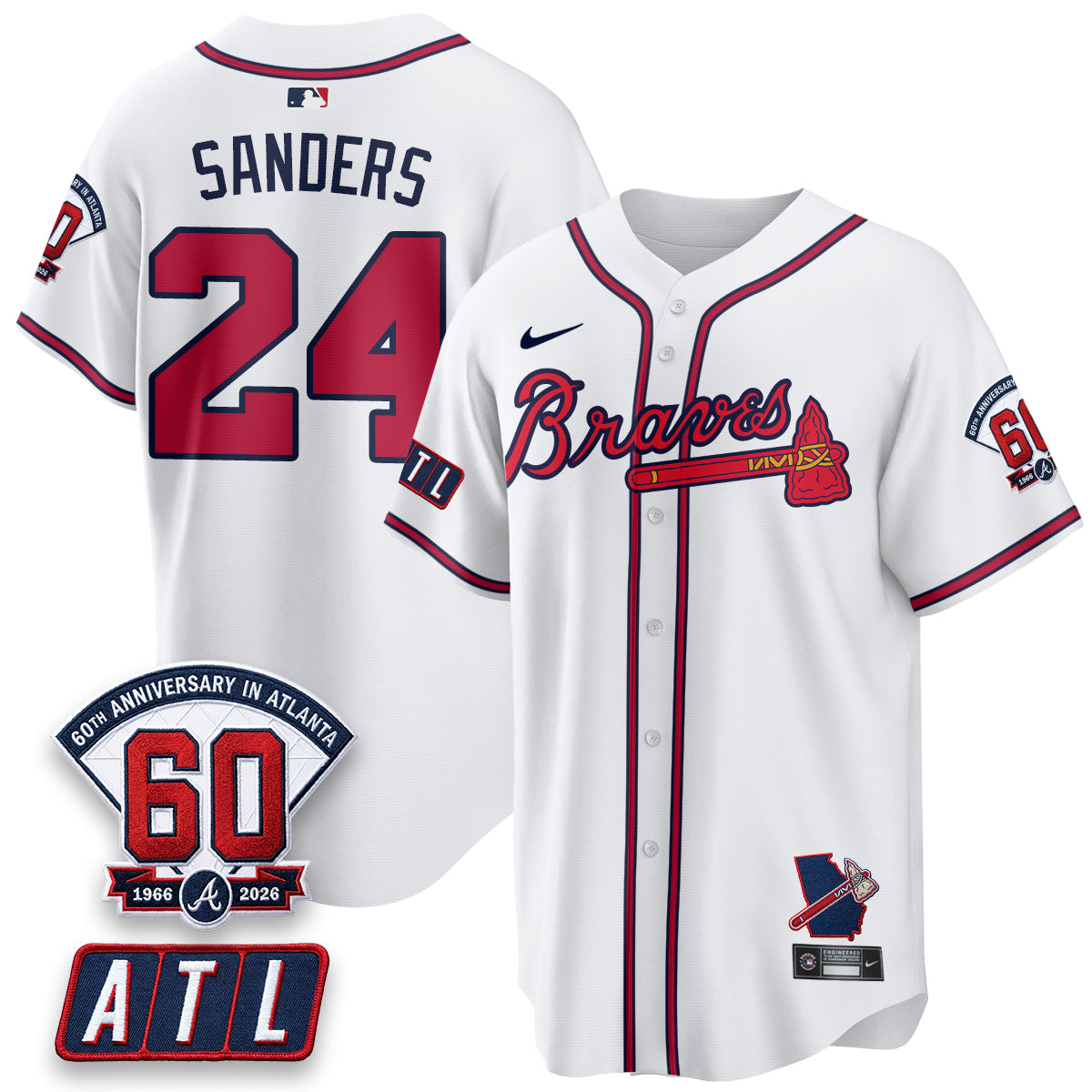 ATL 2026 60th Anniversary Vapor Limited Red Jersey - All Stitched