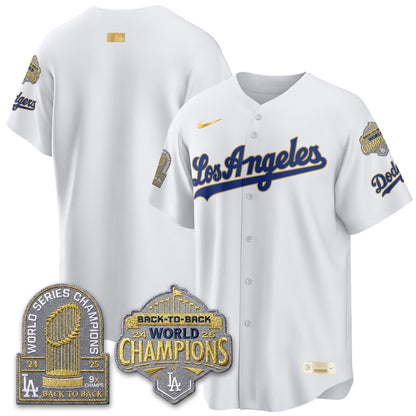 LAD "Gold Collection" Limited Navy Alternate Jersey - 9x & B2B Champs - All Stitched
