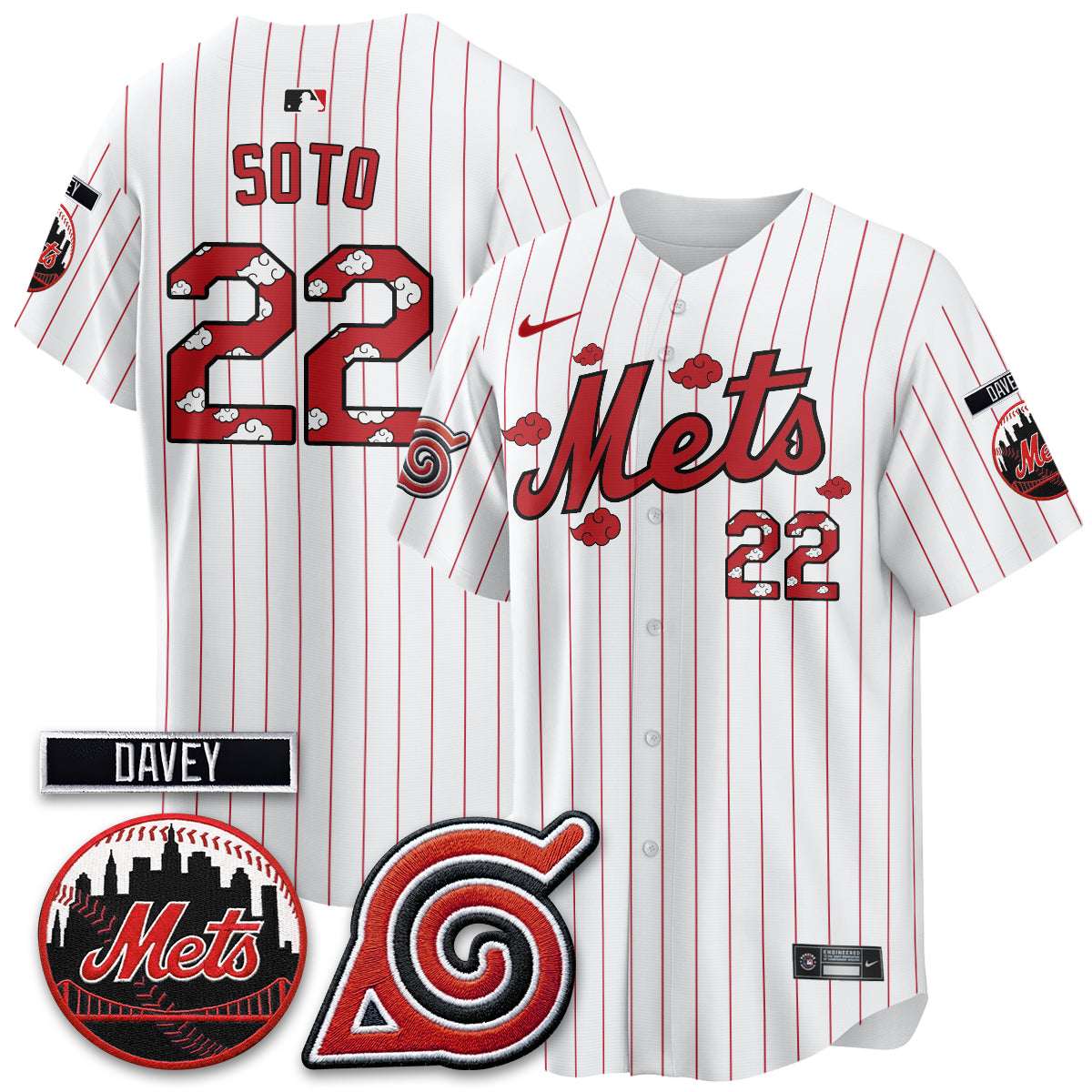 NYM x Naruto Nights 2026 Vapor Limited  Black Jersey - All Stitched