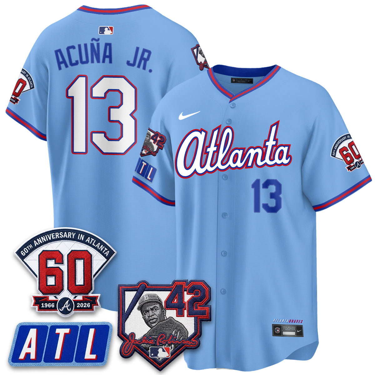 ATL 2026 Jackie Robinson Day Vapor Limited Red Jersey - All Stitched