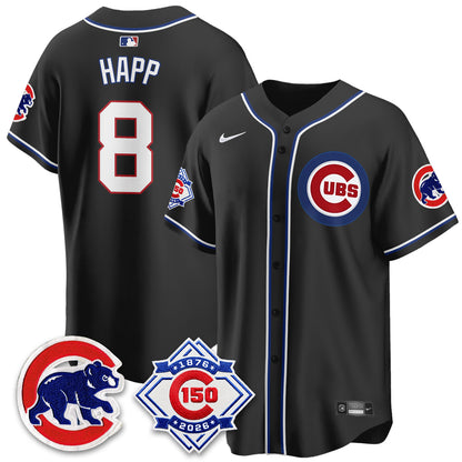 CHC 150th Anniversary Black Out Style Vapor Premier Limited Jersey - All Stitched