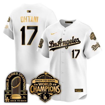 LAD "Gold Collection" Limited Navy Alternate Jersey - 9x & B2B Champs - All Stitched