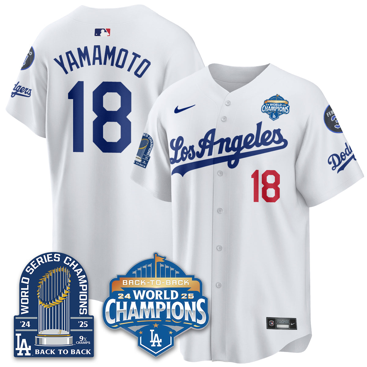 LAD Alternate Gold Vapor Limited Jersey - 9x Champs - All Stitched