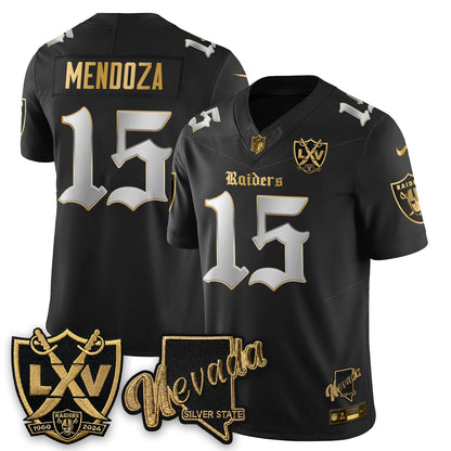 LVR Fernando Mendoza No.1 #15 Gothic Edition Jersey - All Stitched V2