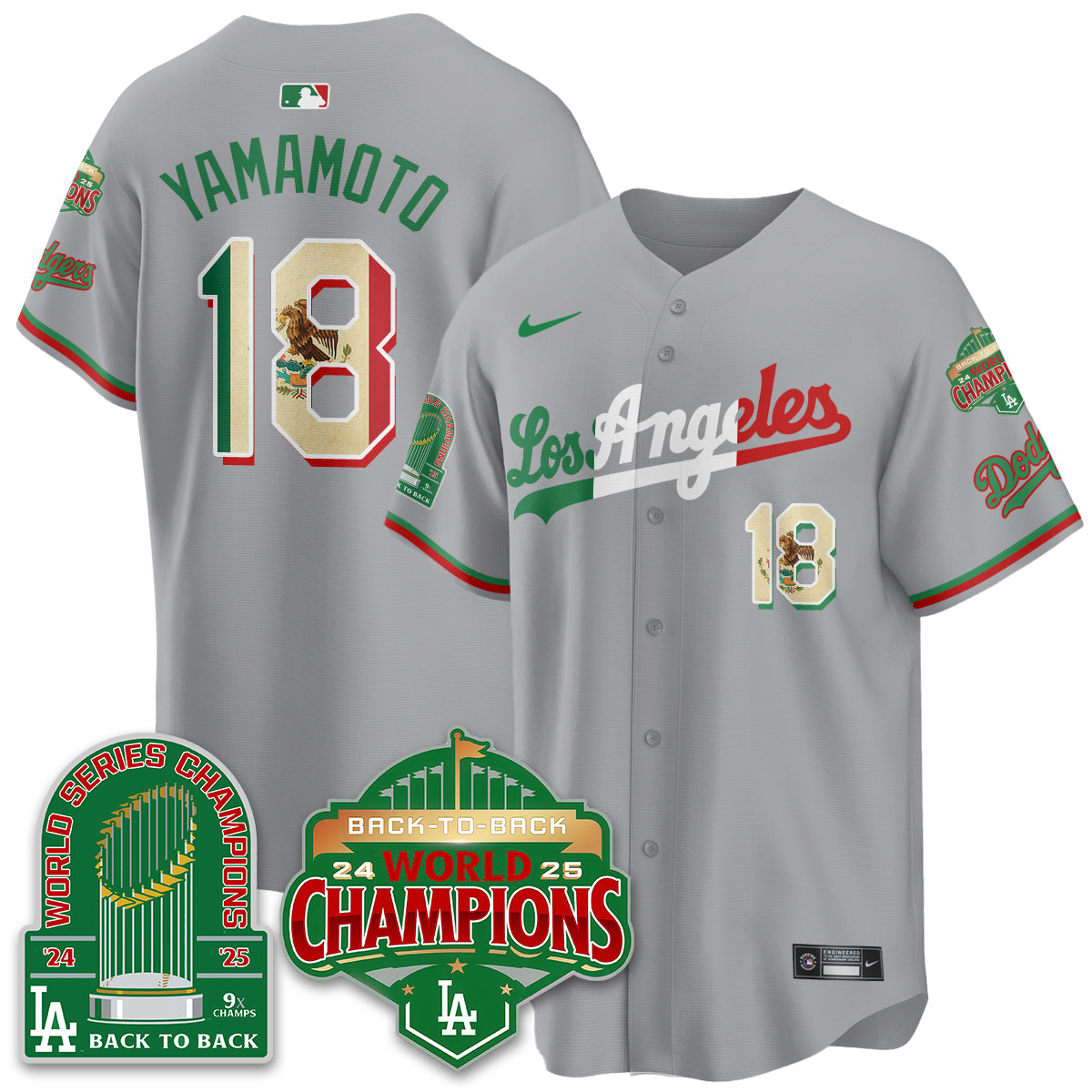 LAD Mexico Vapor Limited Jersey - 9x & B2B Champs - All Stitched