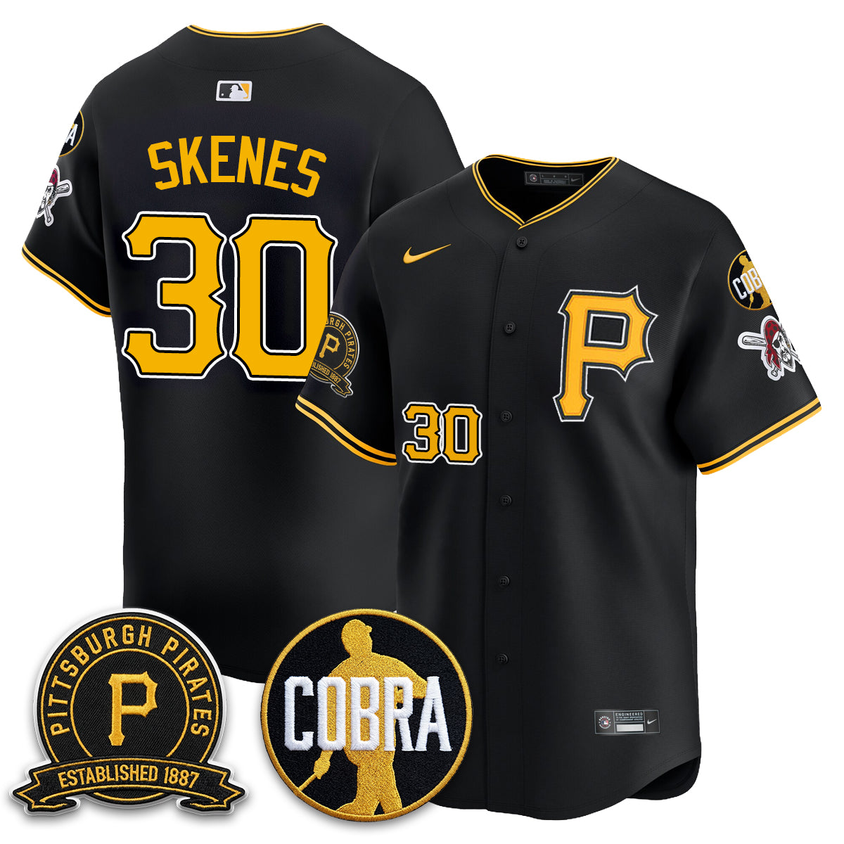 PIT Vapor Limited Jersey - Cobra & Est 1887 Patch - All Stitched
