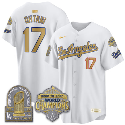 LAD "Gold Collection" Limited Navy Alternate Jersey - 9x & B2B Champs - All Stitched