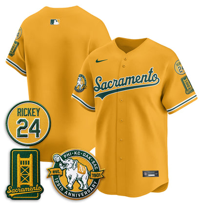 OAK 2026 Alternate Sacramento 125 Years Patch Limited Jersey - All Stitched