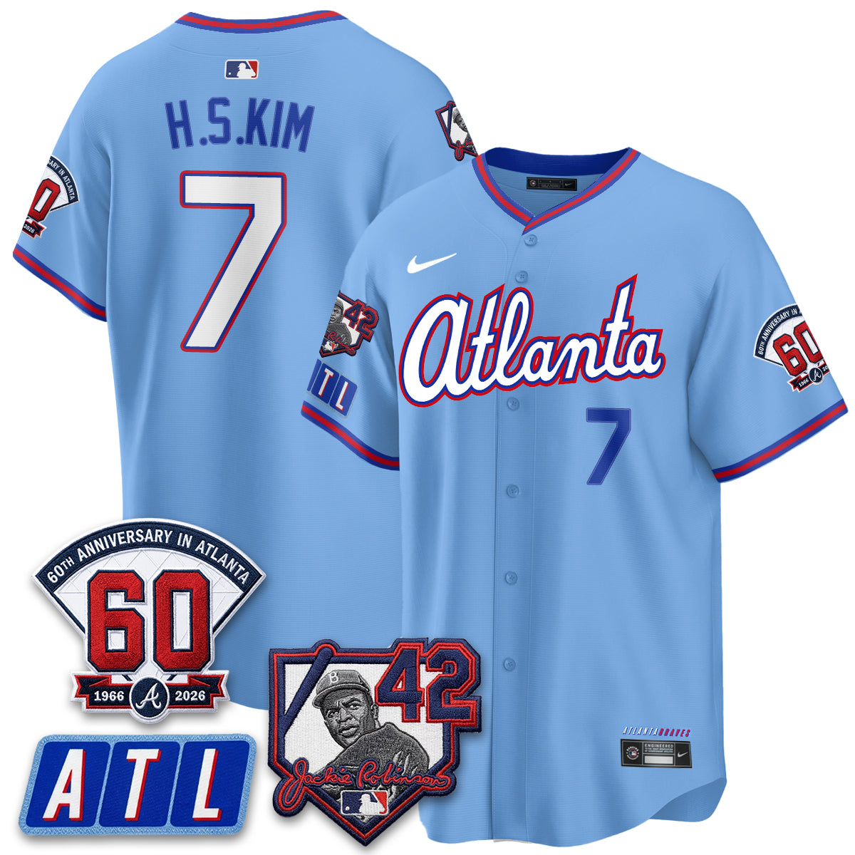 ATL 2026 Jackie Robinson Day Vapor Limited Red Jersey - All Stitched