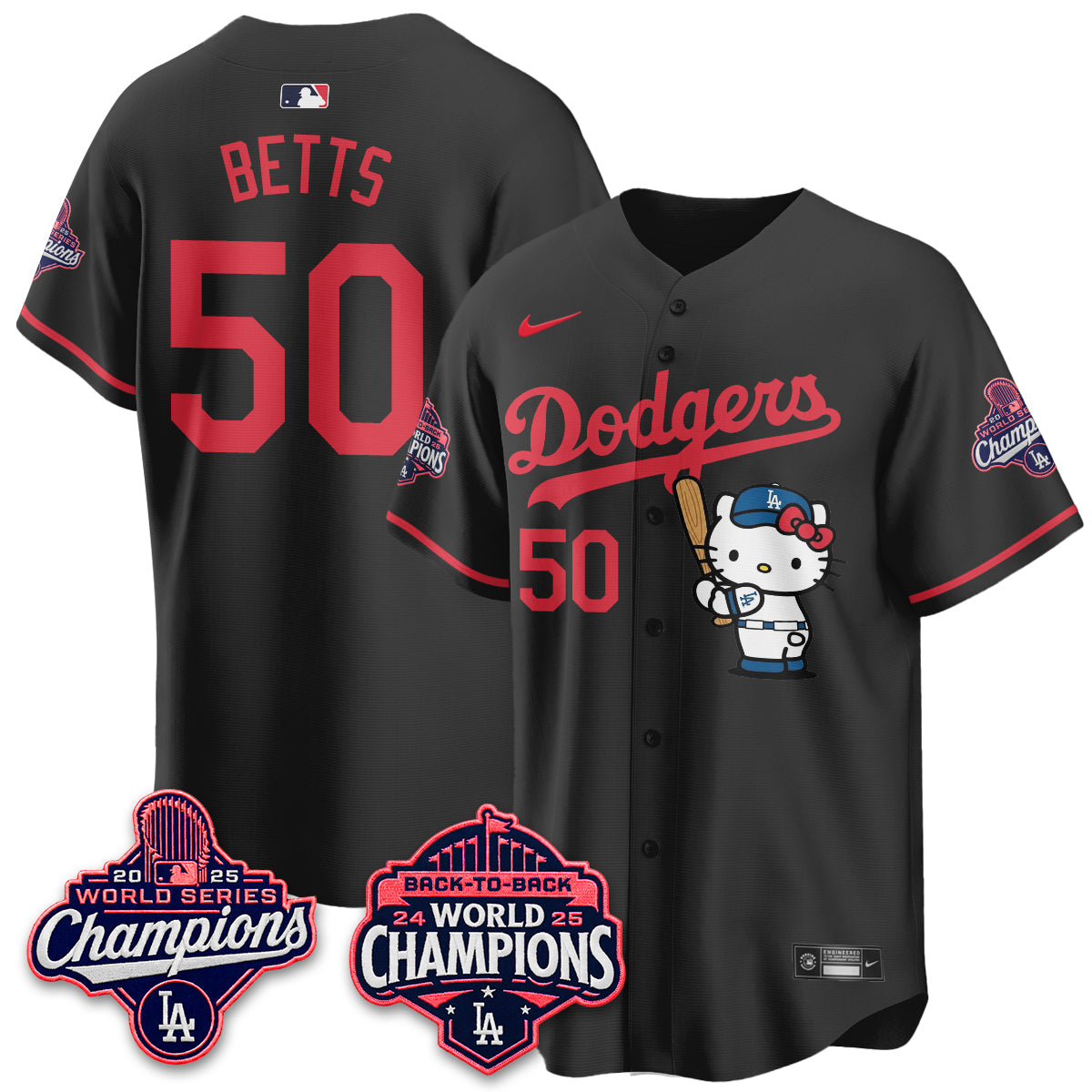 LAD x Hello Kitty Night 2026 Vapor Pink Jersey - All Stitched