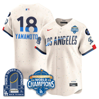 LAD Alternate Gold Vapor Limited Jersey - 9x Champs - All Stitched