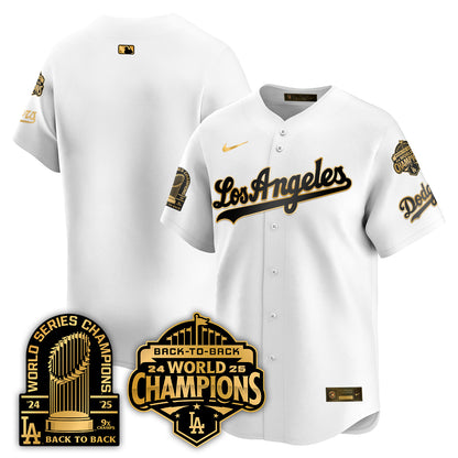 LAD "Gold Collection" Limited Navy Alternate Jersey - 9x & B2B Champs - All Stitched