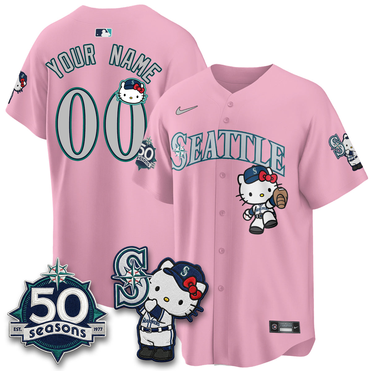 SEA x Meow KT Night Limited Custom Jersey - All Stitched V2