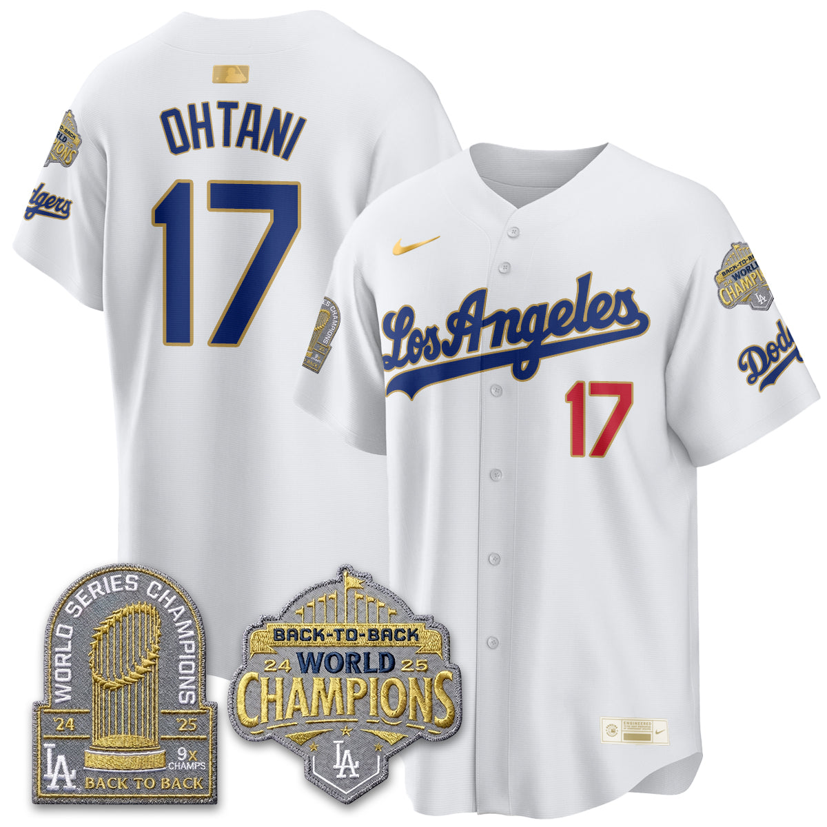 LAD "Gold Collection" Limited Navy Alternate Jersey - 9x & B2B Champs - All Stitched
