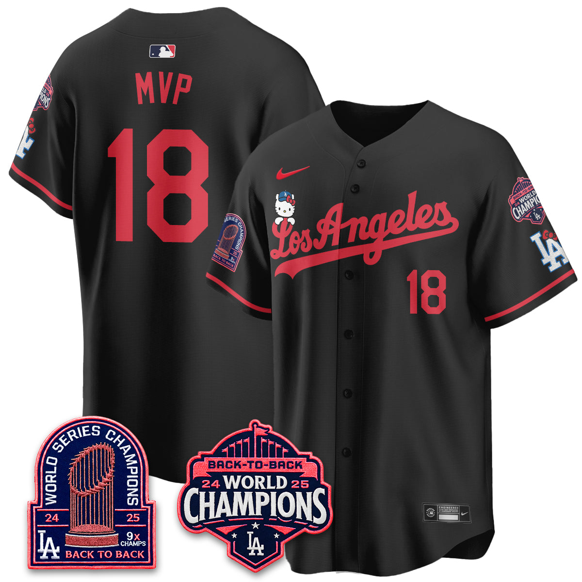 LAD x Hello Kitty Night 2026 Vapor Pink Jersey - All Stitched - V2