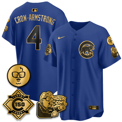 CHC 150th Anniversary Harry Caray Holy Cow Vapor Premier Limited Jersey - All Stitched V3