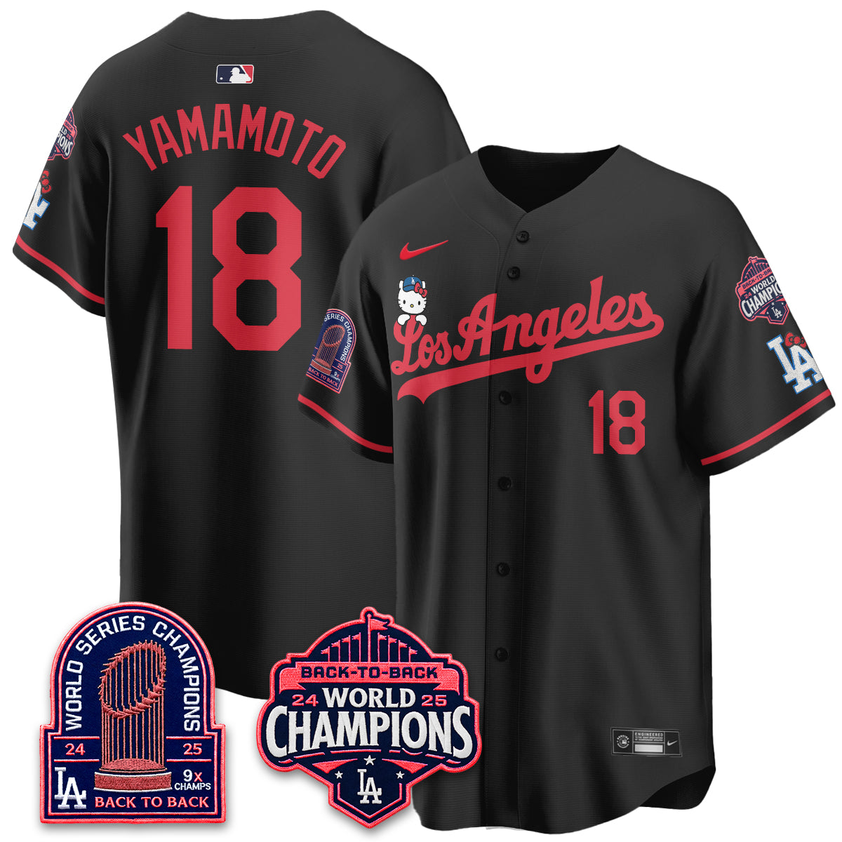 LAD x Hello Kitty Night 2026 Vapor Pink Jersey - All Stitched - V2